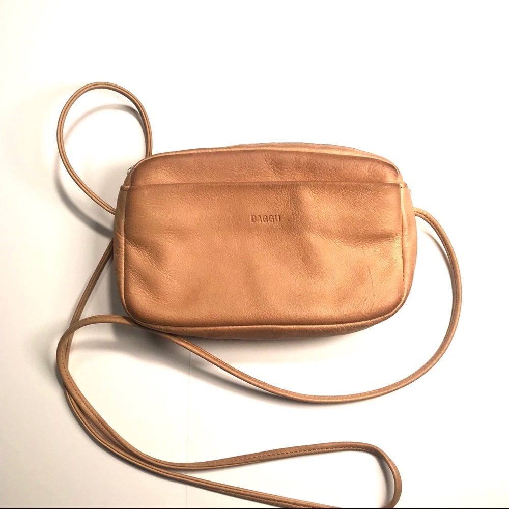 Baggu mini leather crossbody purse